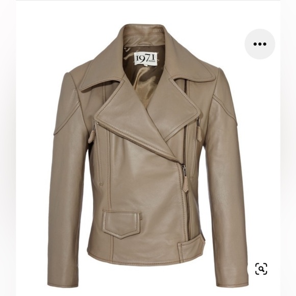 Reiss Tan Leather Jacket